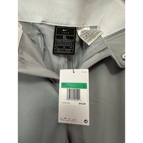 Size XL Nike Pants Gray Red Vapor Select Baseball Mens BQ5489-053 NEW - Picture 3 of 3